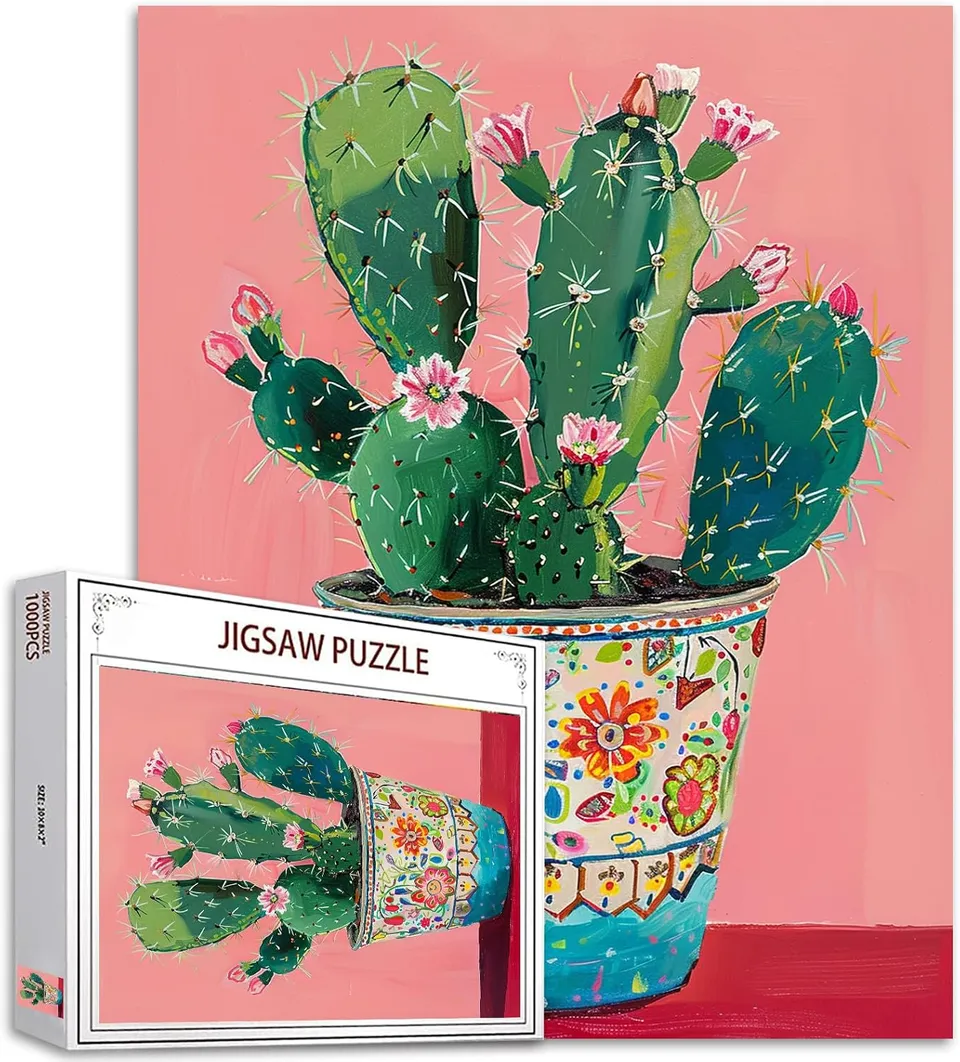 tucocoo-cactus-succulent-plants-puzzle-1000-teile-blumen image 1