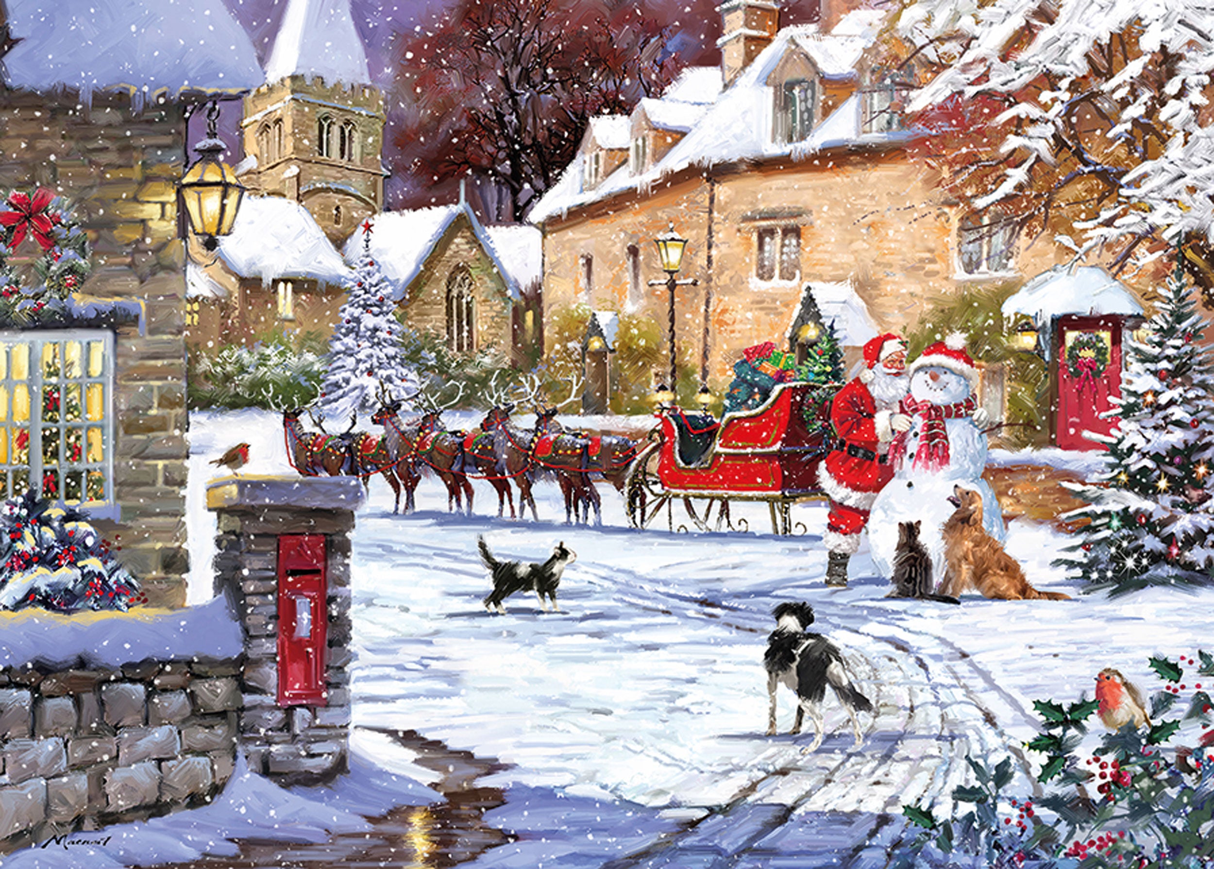 otter-house-sue-ryder-christmas-night-puzzle-1000-teile image 1
