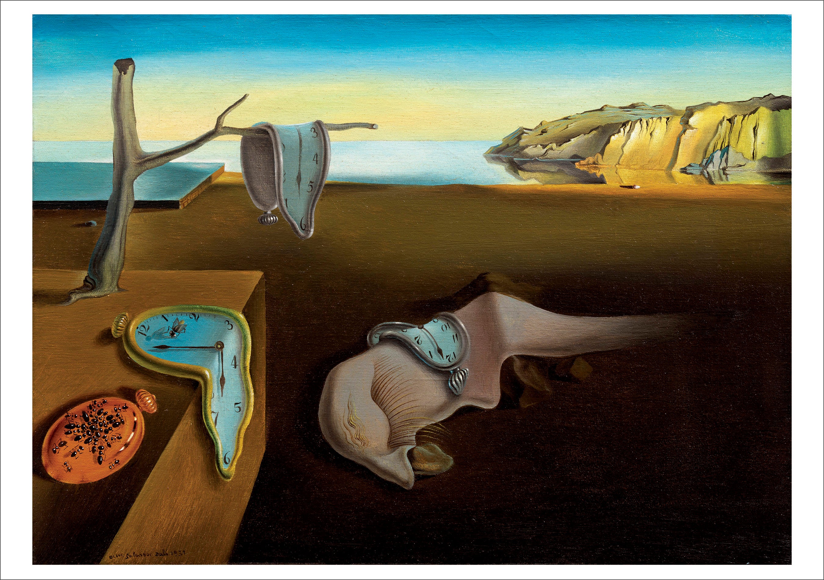 pomegranate-the-persistence-of-memory-klappkarte-salvador-dal image 1