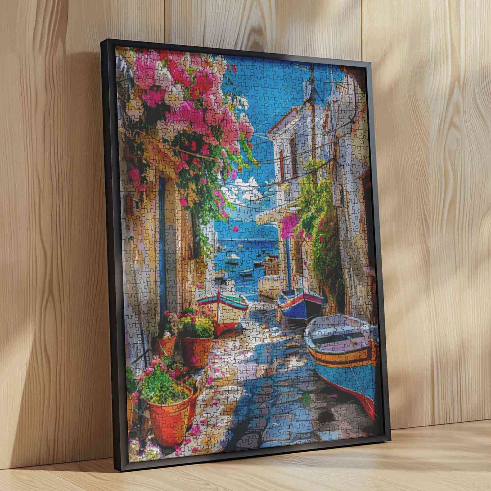 tucocoo-boats-bougainvillea-alley-puzzle-1000-teile-meer image 4