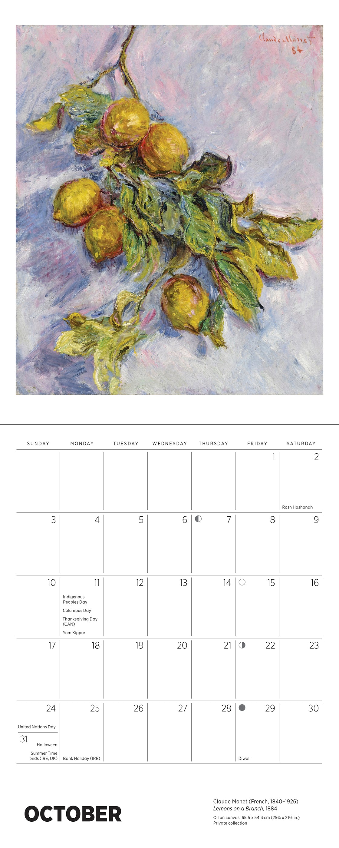 pomegranate-mini-calendar-claude-monet-2027-wandkalender image 4