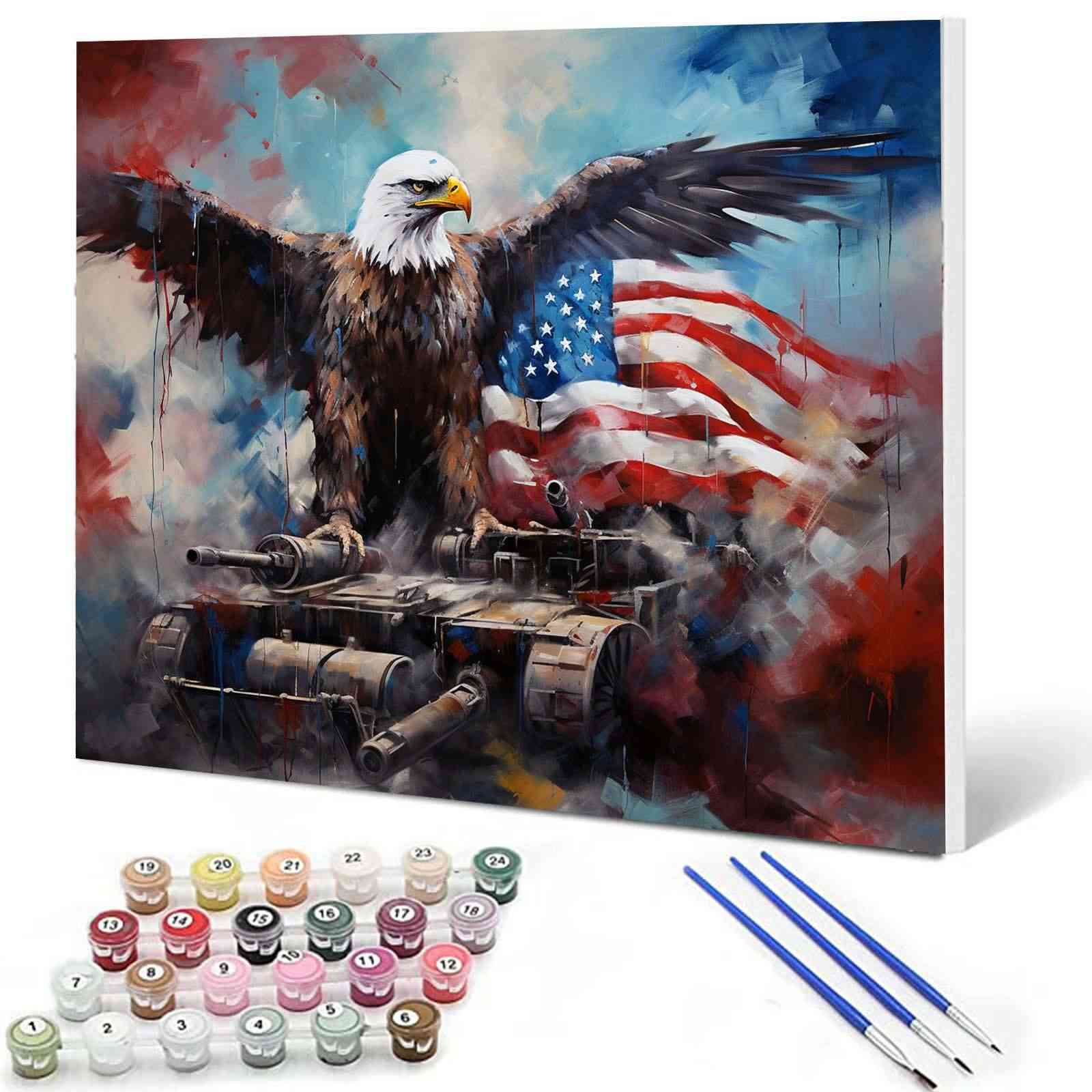 tucocoo-paint-by-numbers-bald-eagle-tank-malen-nach-zahlen-adler image 1