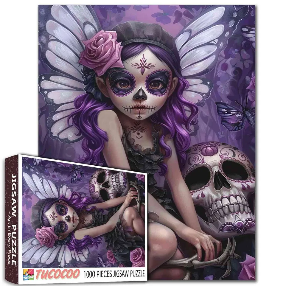 tucocoo-purple-fairy-skeleton-puzzle-1000-teile-fantasy image 1