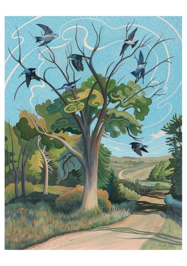 pomegranate-phyllis-shafer-on-the-wind-klappkarte-blanko image 1
