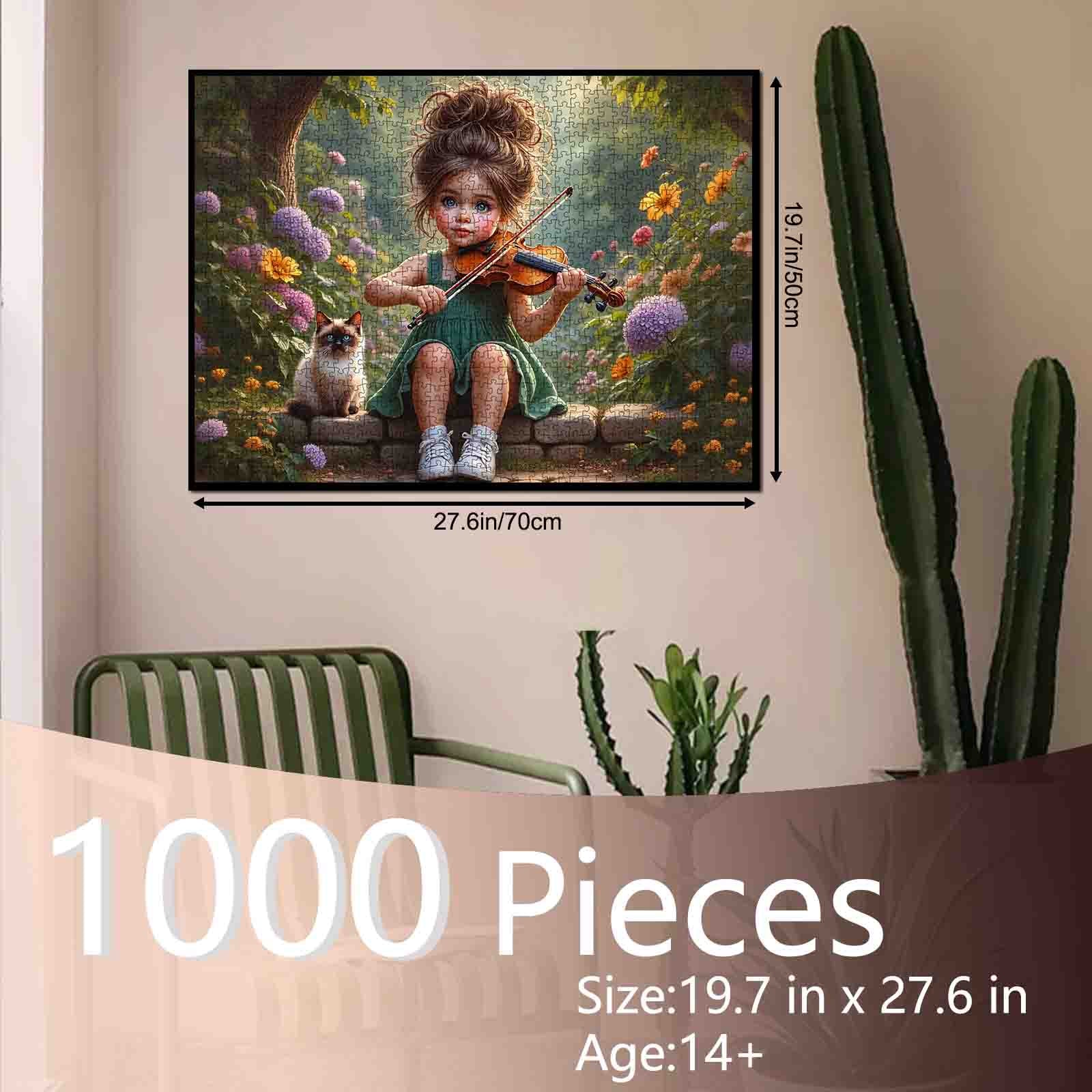 tucocoo-jigsaw-violin-girl-puzzle-1000-teile-garten image 5