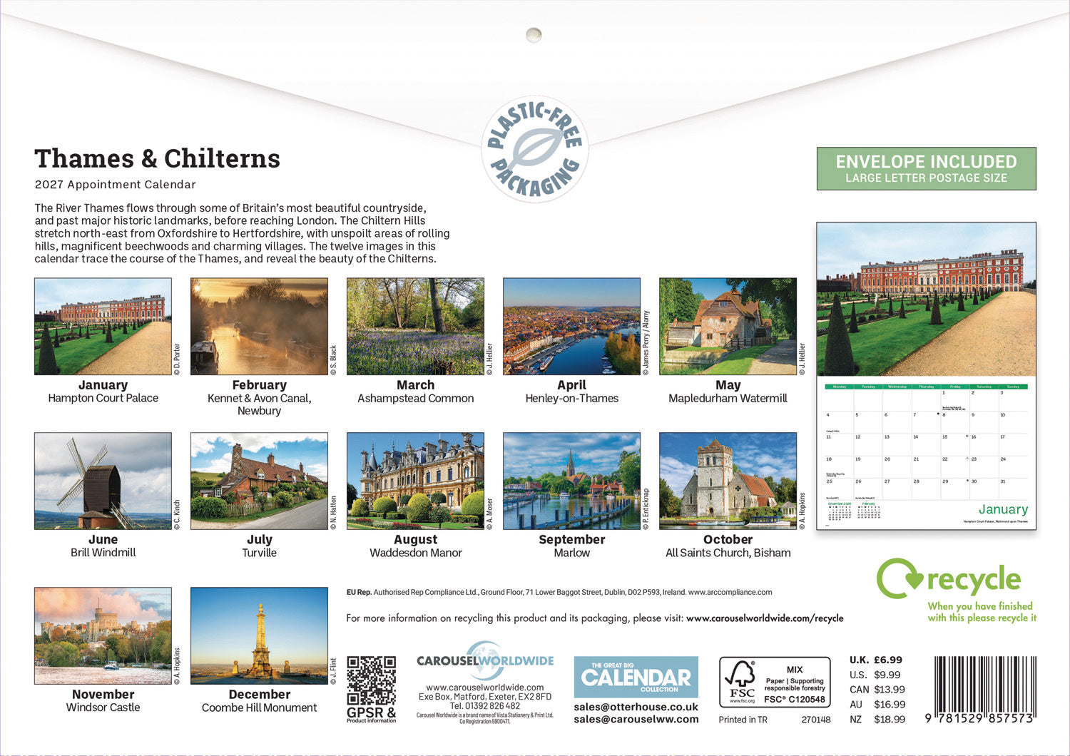 otter-house-thames-chilterns-a4-kalender-2027-wandkalender image 2