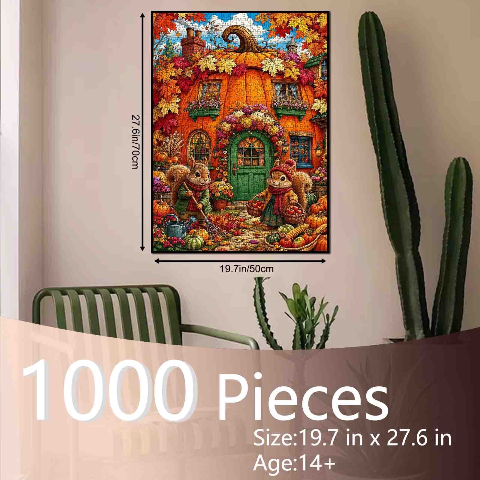 tucocoo-autumn-pumpkin-cottage-squirrels-puzzle-1000-teile image 5