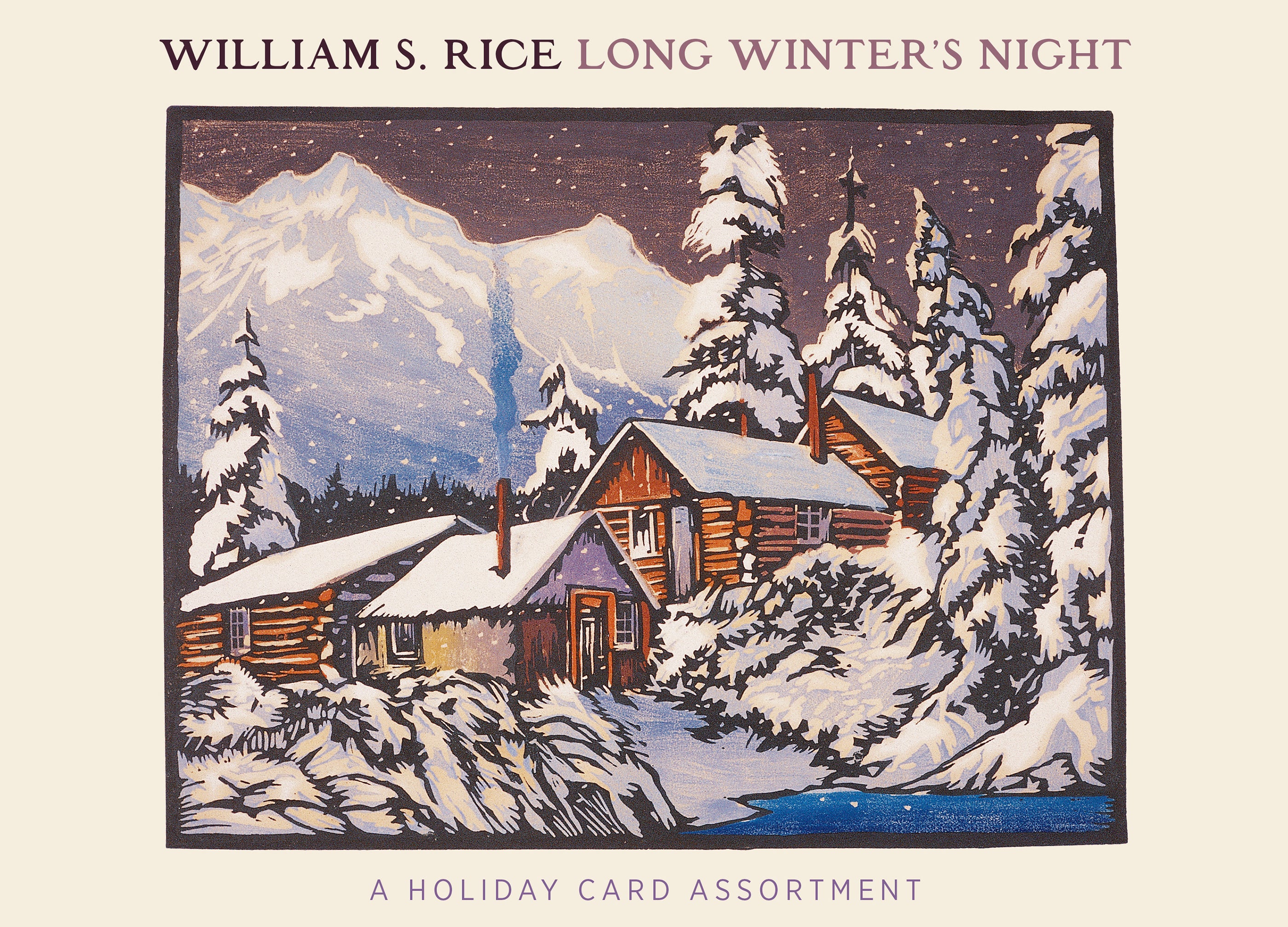 pomegranate-william-s-rice-long-winter-s-night-weihnachtskarten-20er-set image 3