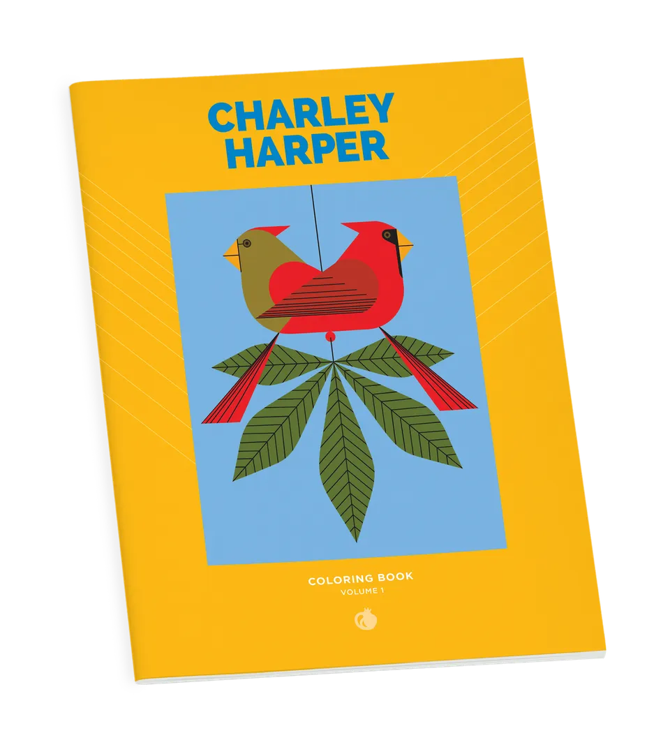 pomegranate-charley-harper-volume-1-malbuch-tiere-v-gel image 1