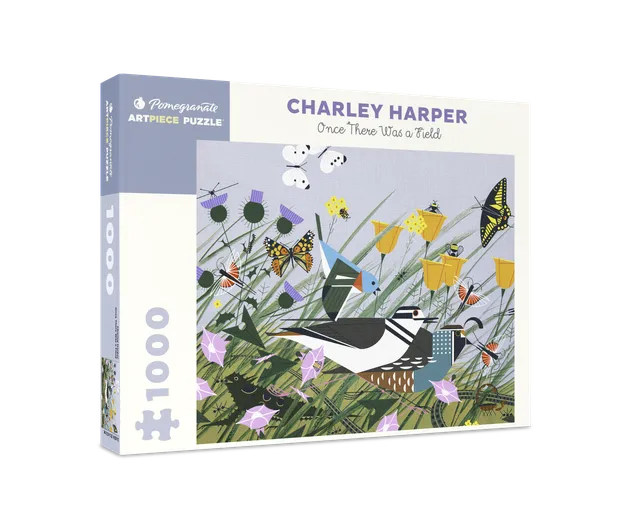 pomegranate-charley-harper-puzzle-1000-teile-once-there-was-a-field image 1