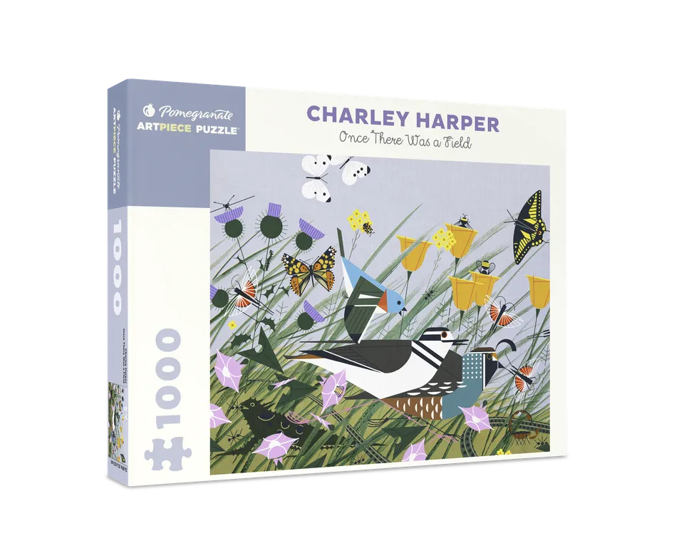 pomegranate-charley-harper-puzzle-1000-teile-once-there-was-a-field image 1