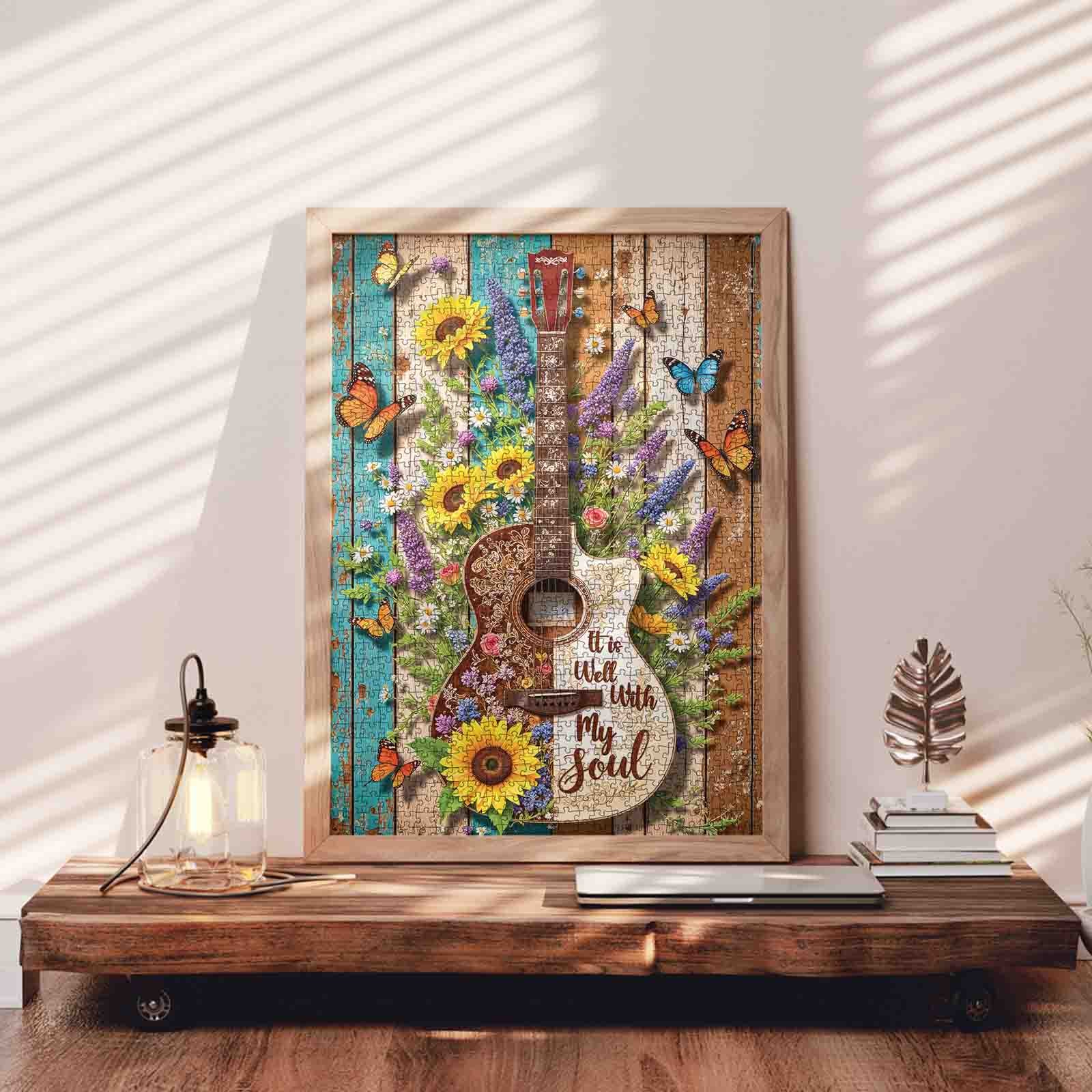 tucocoo-floral-guitar-butterfly-puzzle-1000-teile-holz image 3