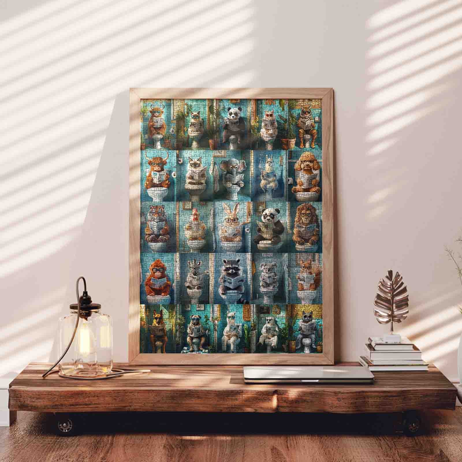 tucocoo-funny-animals-bathroom-puzzle-1000-teile-tiere image 3