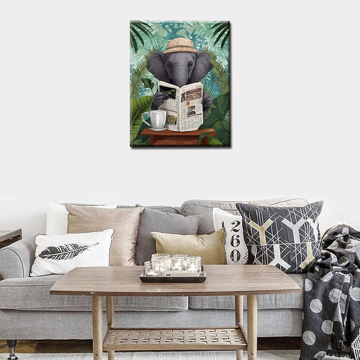 tucocoo-paint-by-numbers-elefant-mit-zeitung-malen-nach-zahlen-40x50 image 3