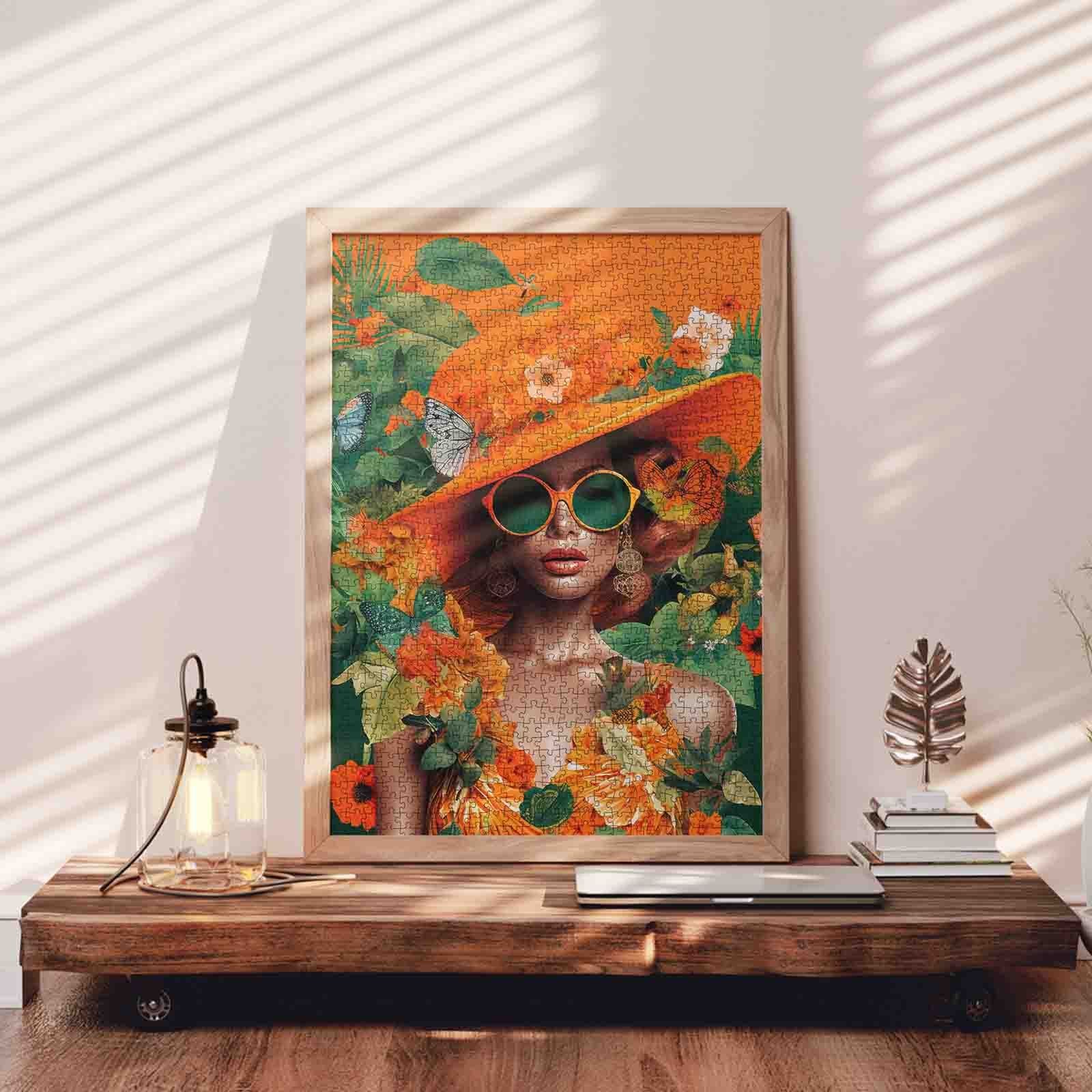 tucocoo-orange-hat-frau-puzzle-1000-teile-portrait image 3