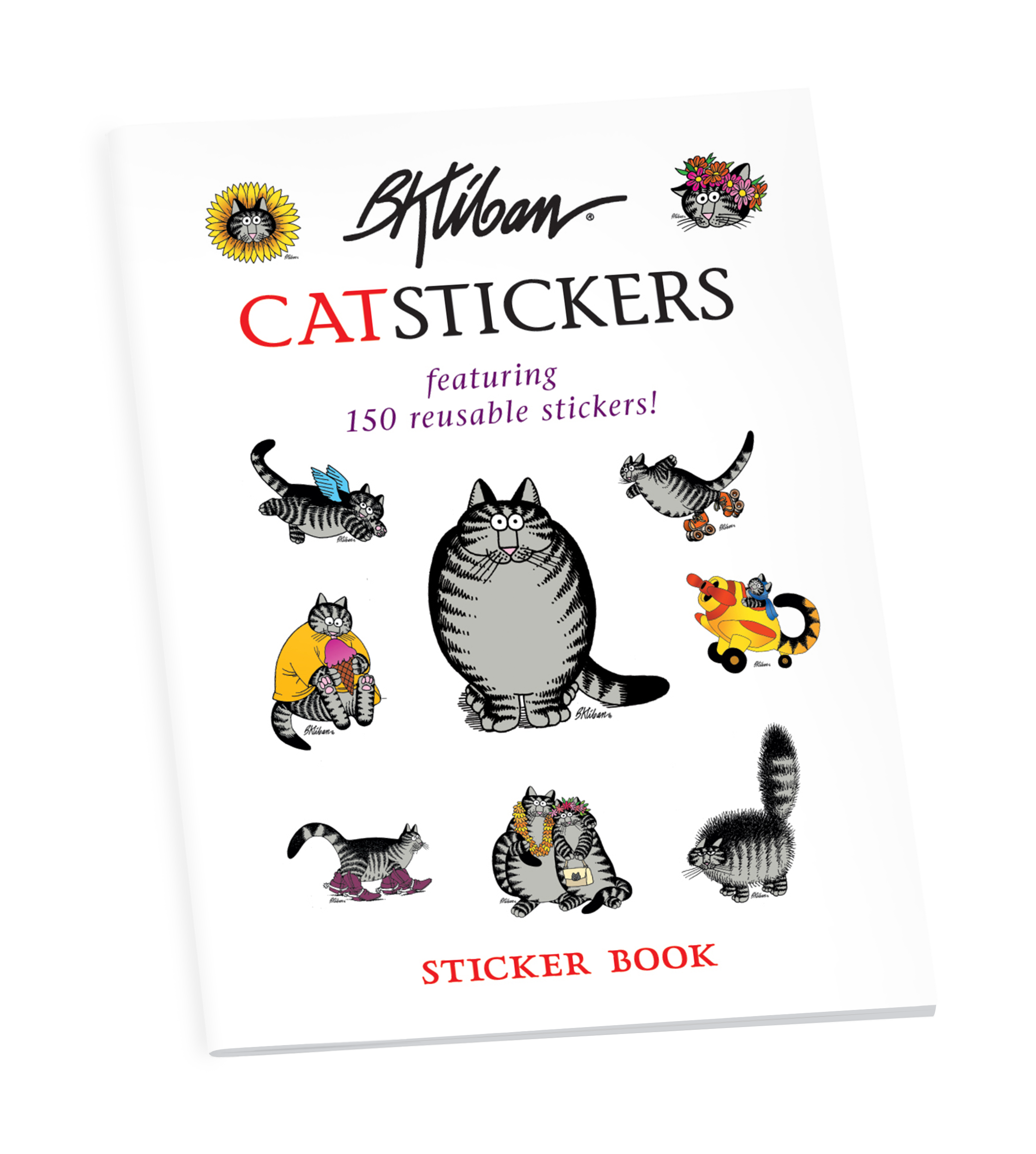 pomegranate-kliban-catstickers-stickerbuch-150-katzen image 1