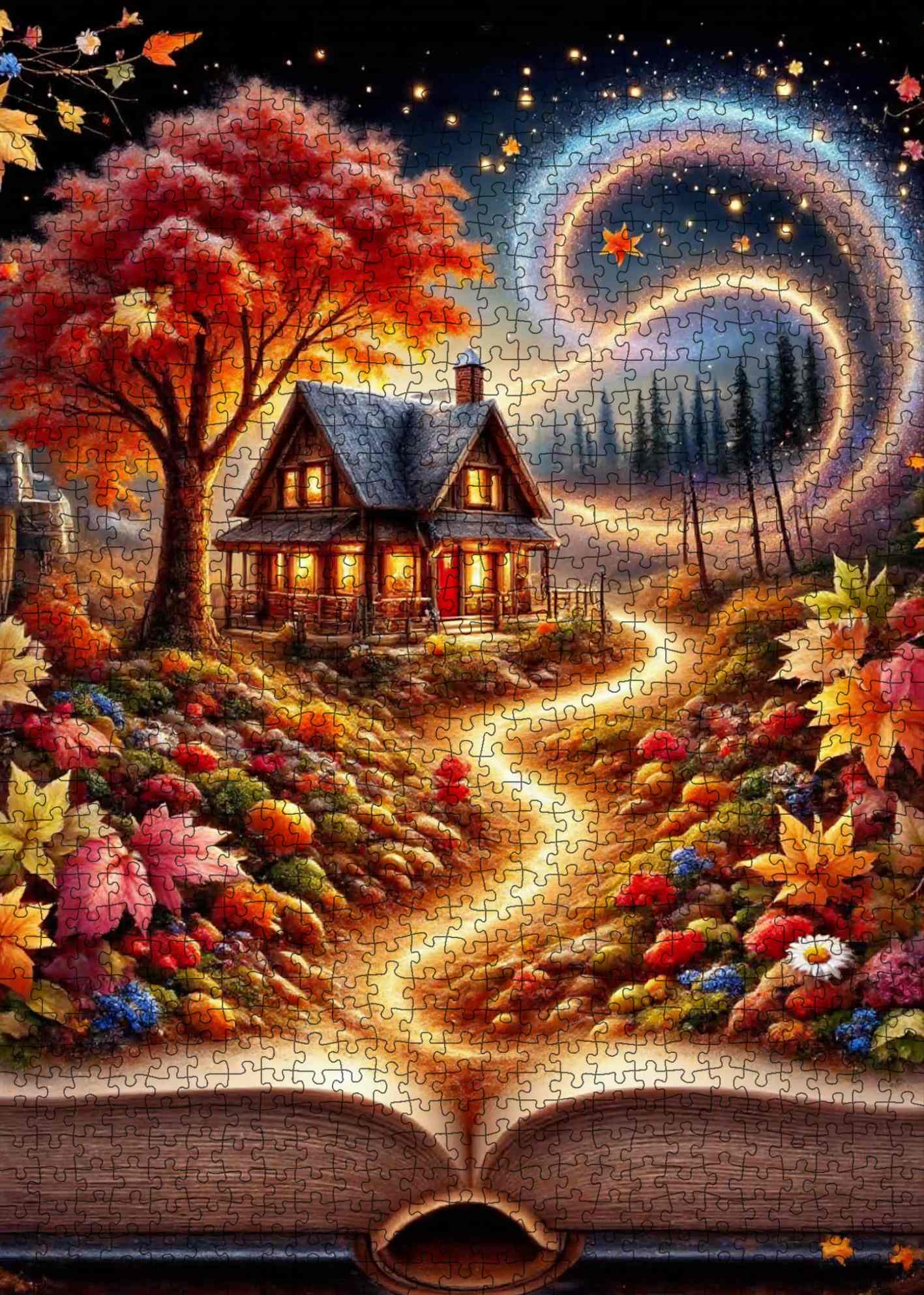 tucocoo-autumn-tale-cottage-puzzle-1000-teile-herbst image 2