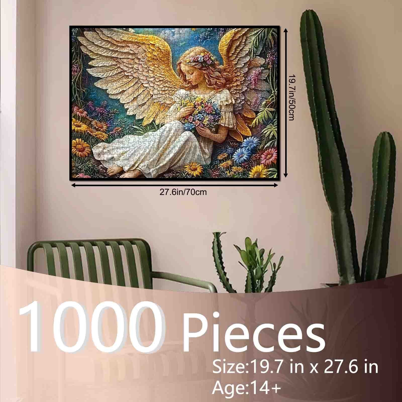 tucocoo-golden-wing-angel-puzzle-1000-teile-engel image 5