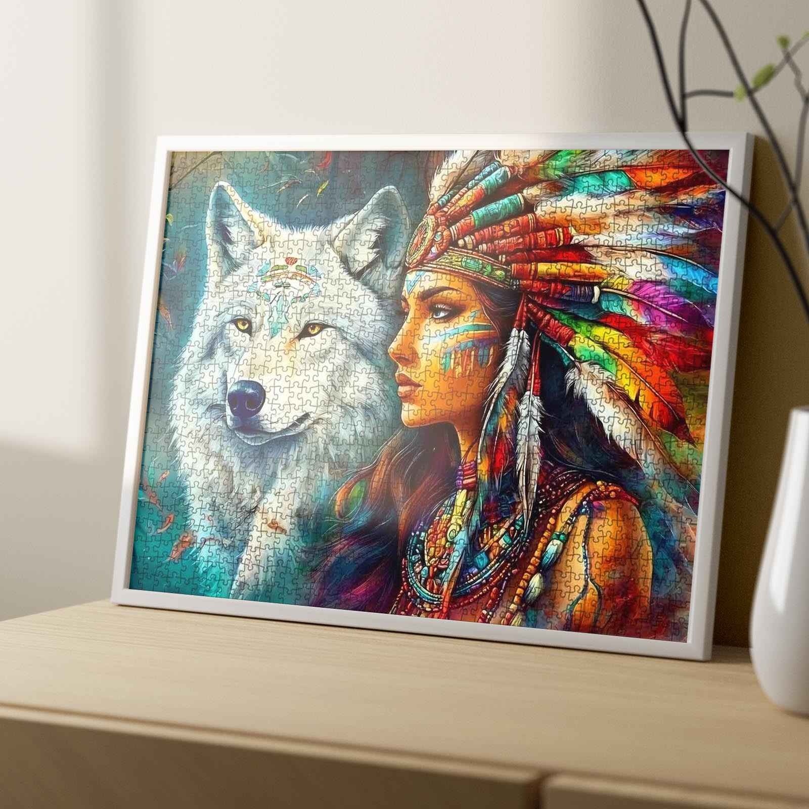 tucocoo-native-spirit-and-wolf-puzzle-1000-teile image 4