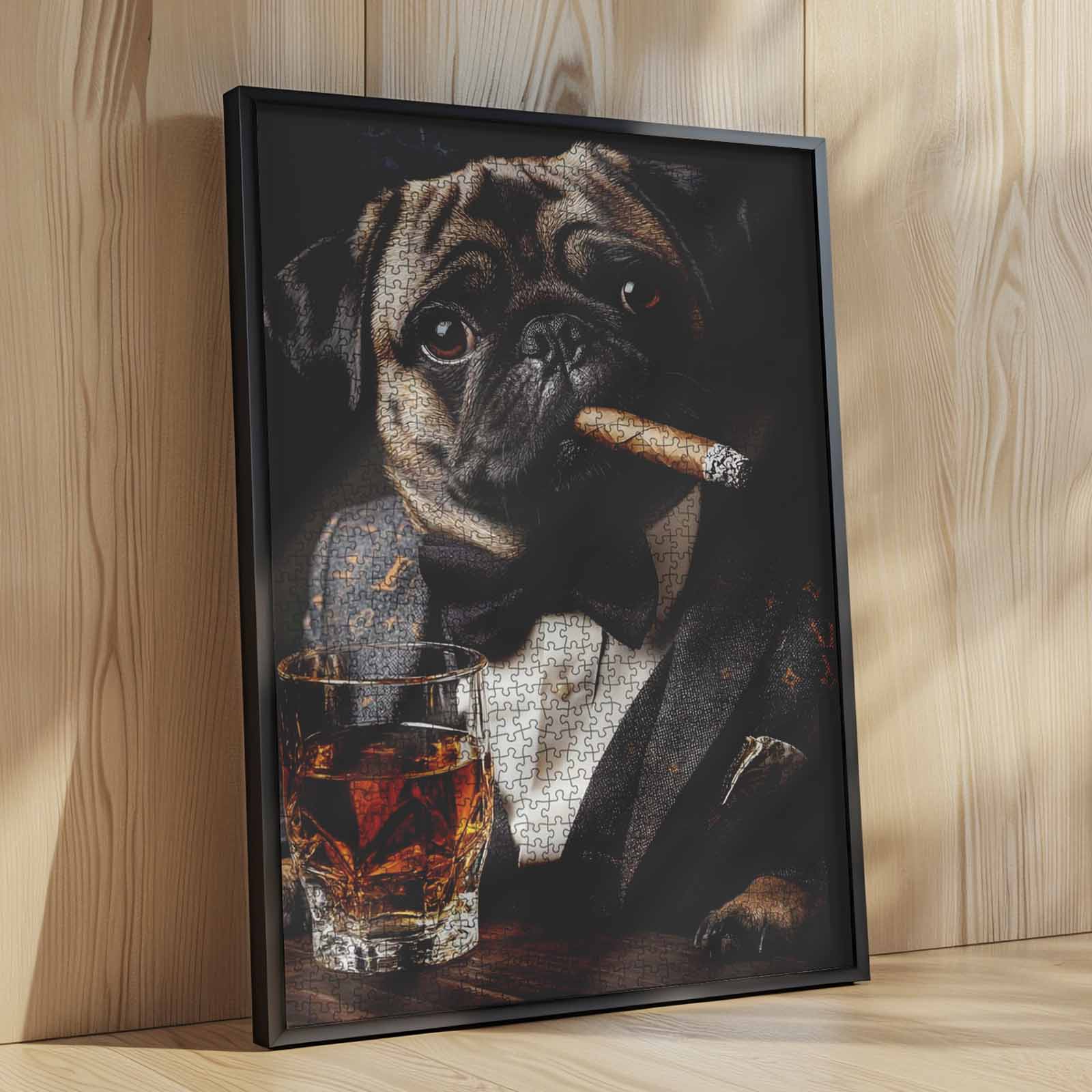 tucocoo-pug-in-tuxedo-with-cigar-puzzle-1000-teile-mops image 4