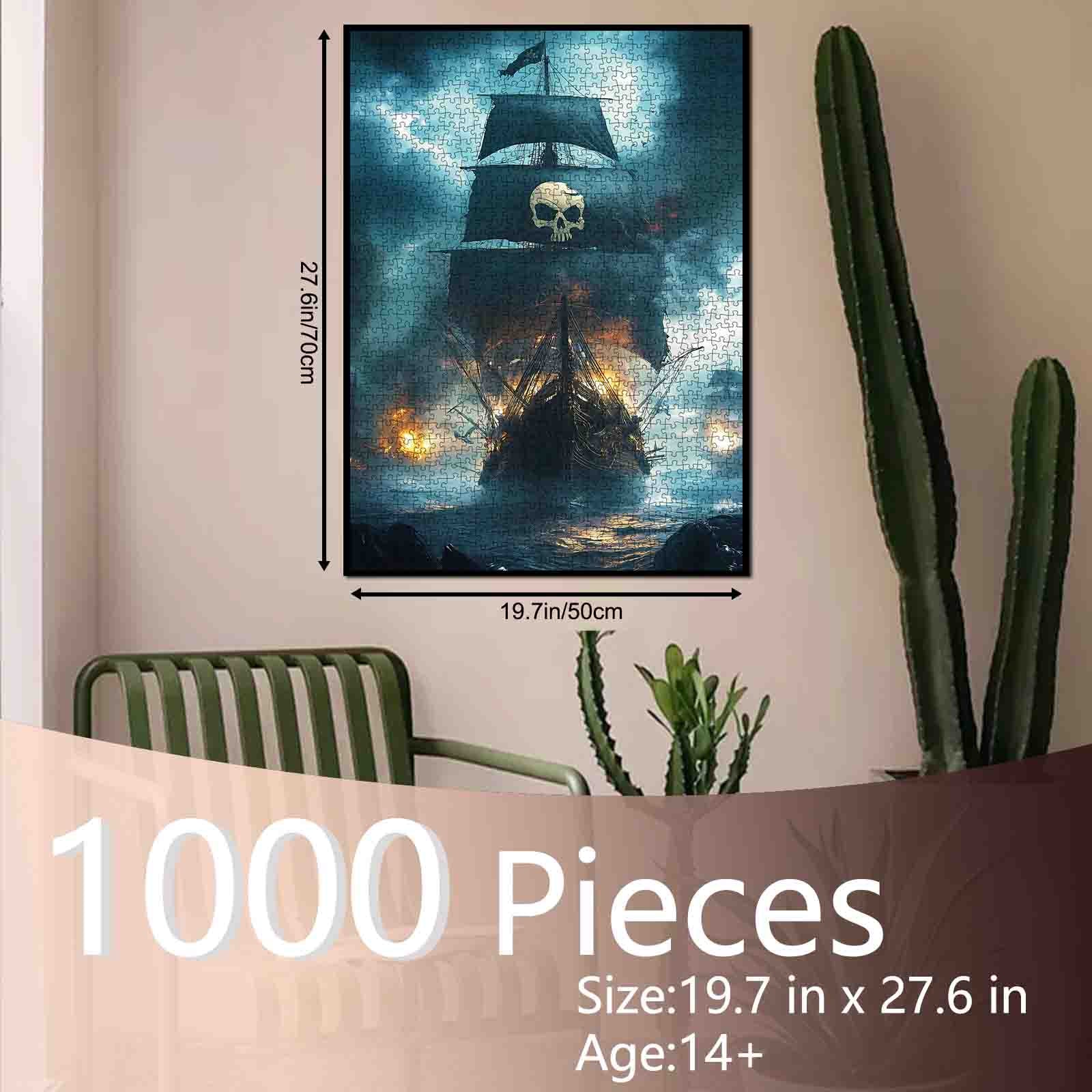 tucocoo-skull-flag-pirate-warship-puzzle-1000-teile image 5