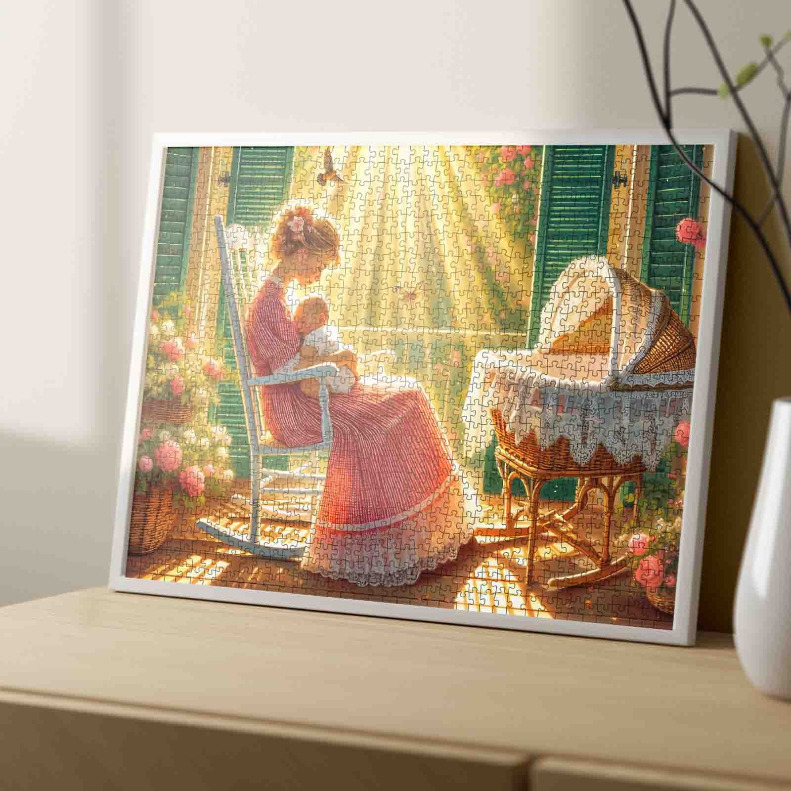 tucocoo-mother-and-baby-porch-scene-puzzle-1000-teile-familie image 4