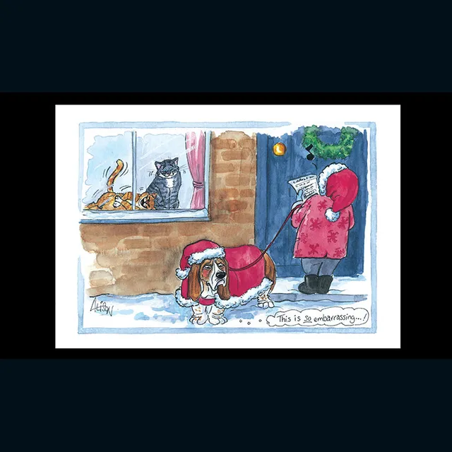 otter-house-christmas-alisons-animals-weihnachtskarte-hund-katze-lustig image 1
