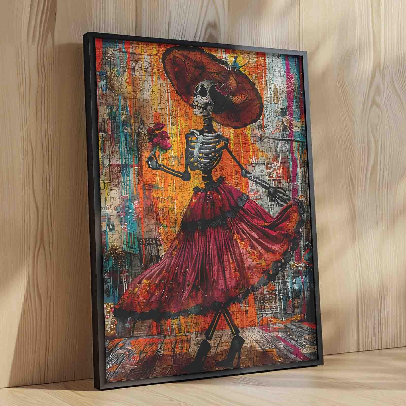 tucocoo-jigsaw-puzzles-dancing-skeleton-lady-puzzle-1000-teile image 4