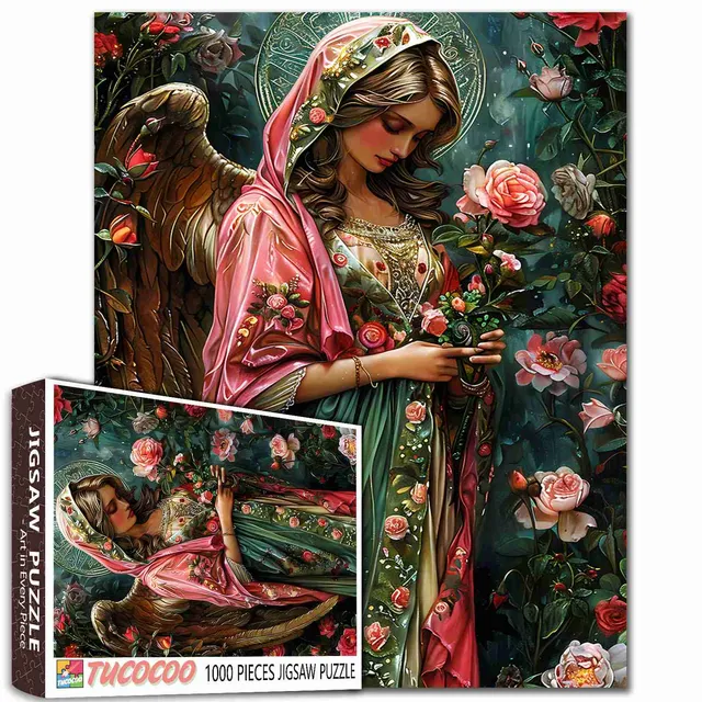 tucocoo-angel-in-bloom-puzzle-1000-teile-engel image 1