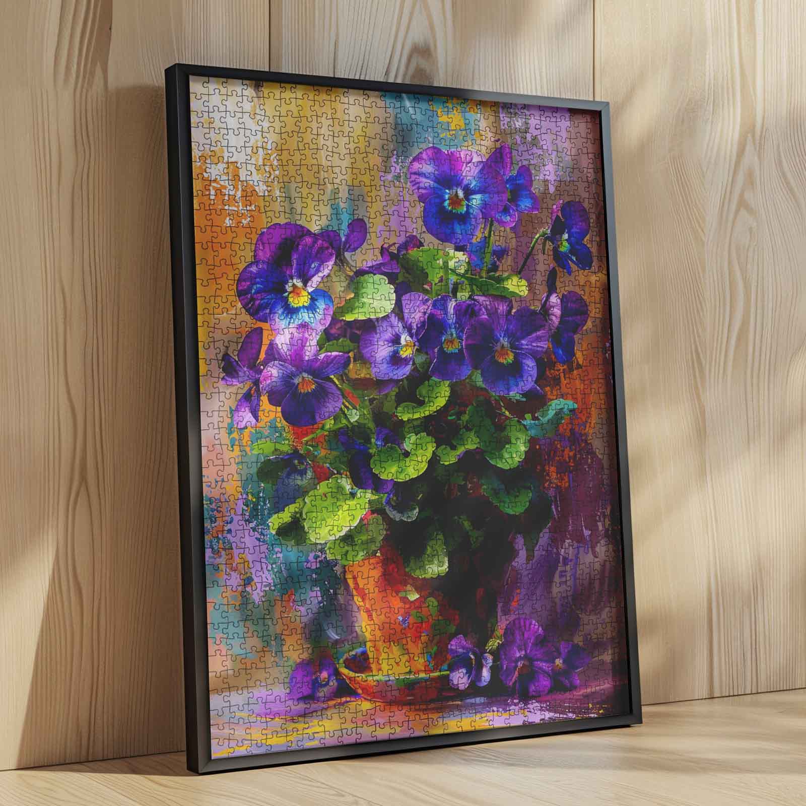 tucocoo-african-violet-painting-puzzle-1000-teile-blumen image 4
