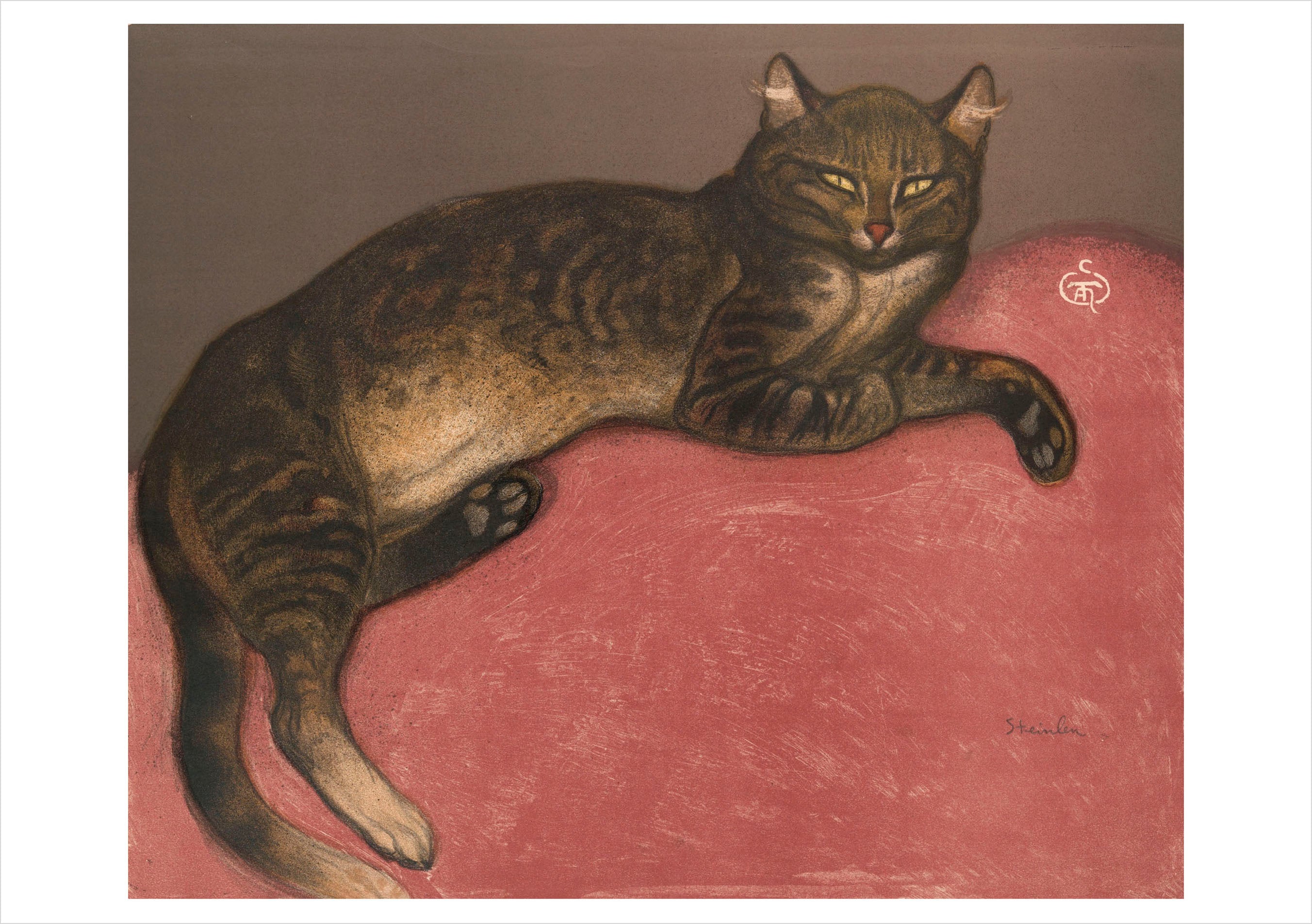pomegranate-birthday-cards-steinlen-winter-katze-geburtstag image 1