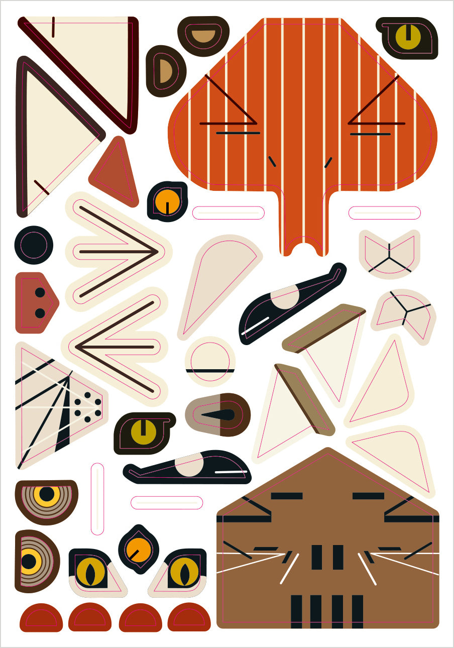 pomegranate-charley-harper-sticky-critters-sticker-vol-2 image 3