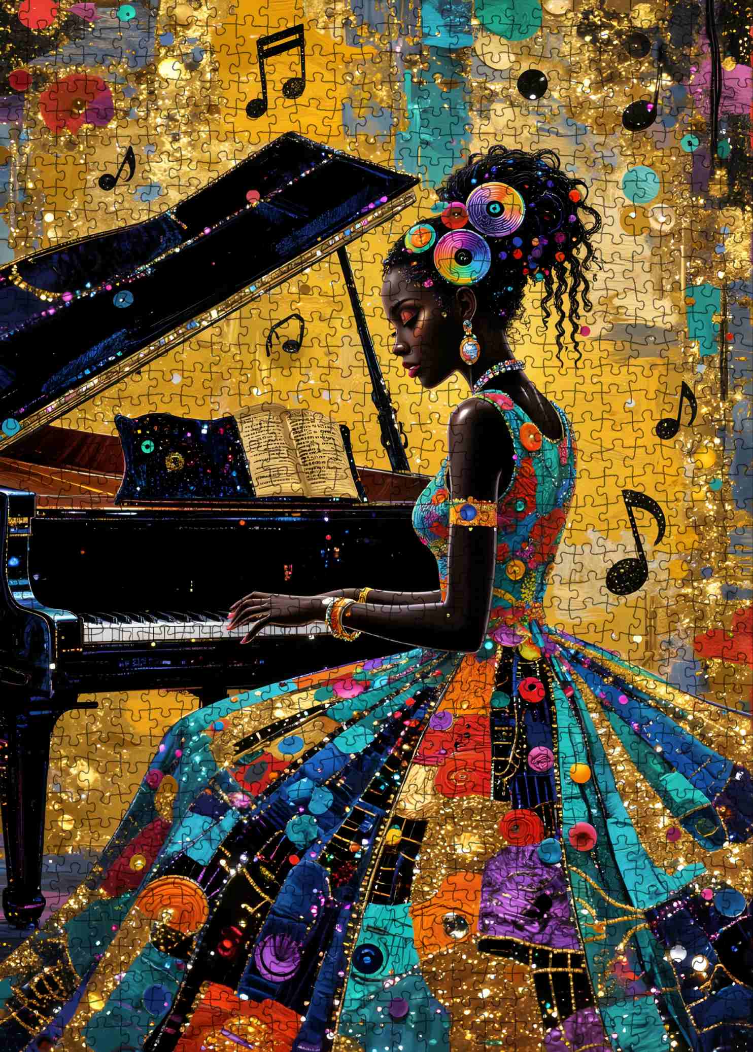 tucocoo-golden-melody-piano-performer-puzzle-1000-teile-klavier image 2