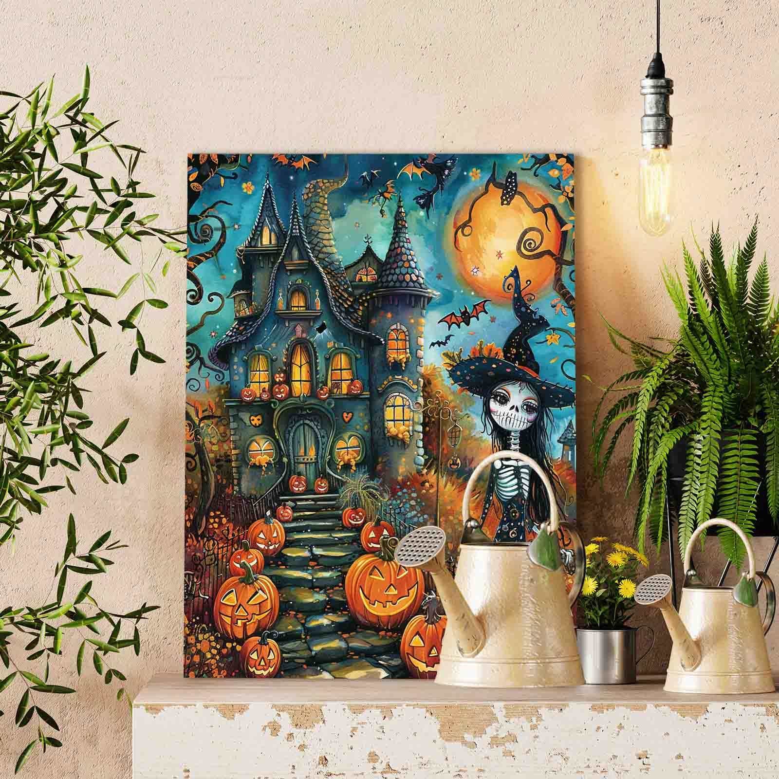 tucocoo-halloween-girl-elf-witch-malen-nach-zahlen-40x50-o-rahmen image 2