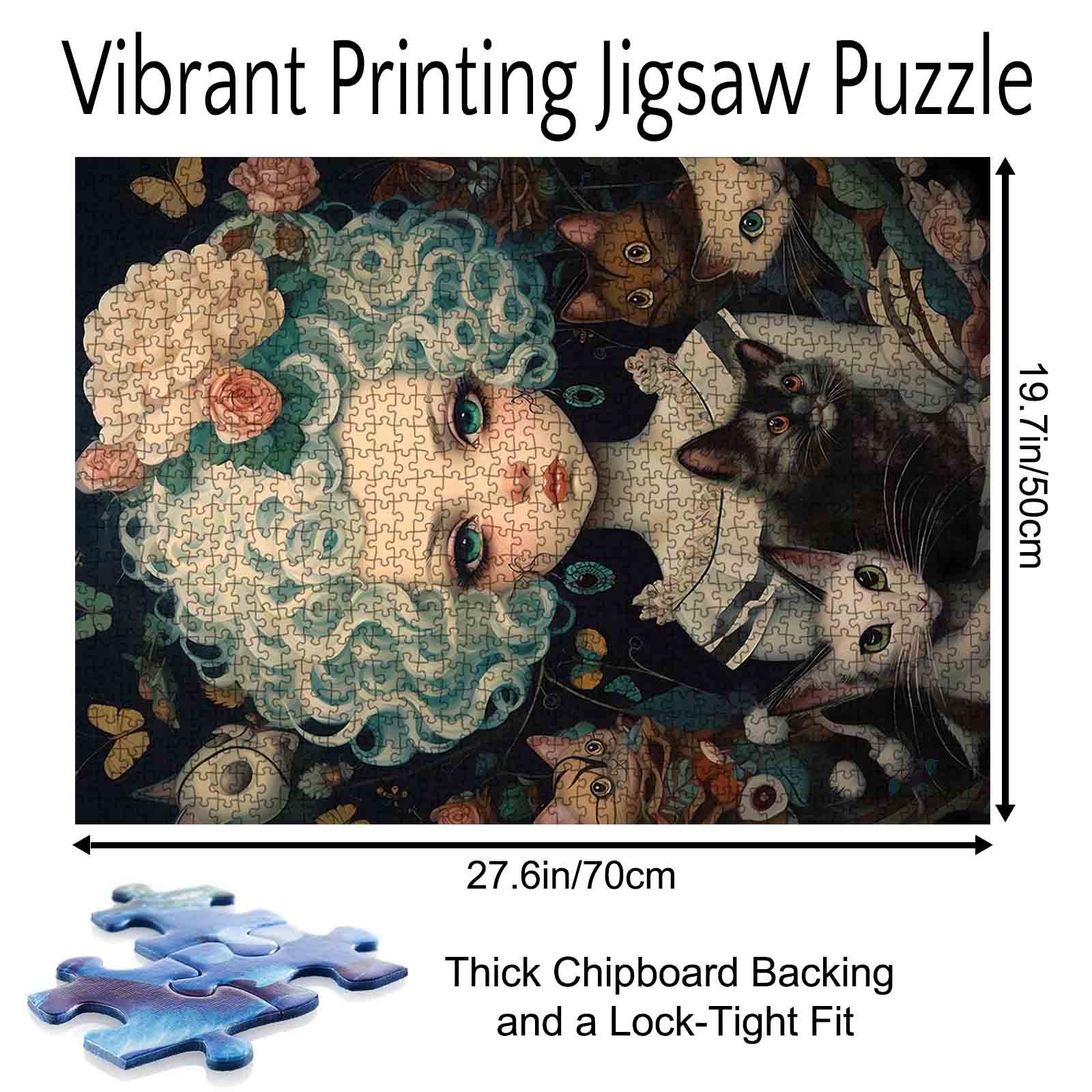 tucocoo-curly-haired-girl-with-cats-puzzle-1000-teile-katzen image 5