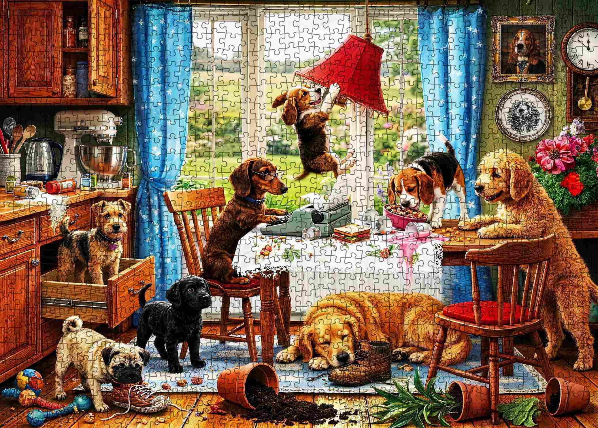 tucocoo-mischievous-dogs-kitchen-chaos-puzzle-1000-t image 2