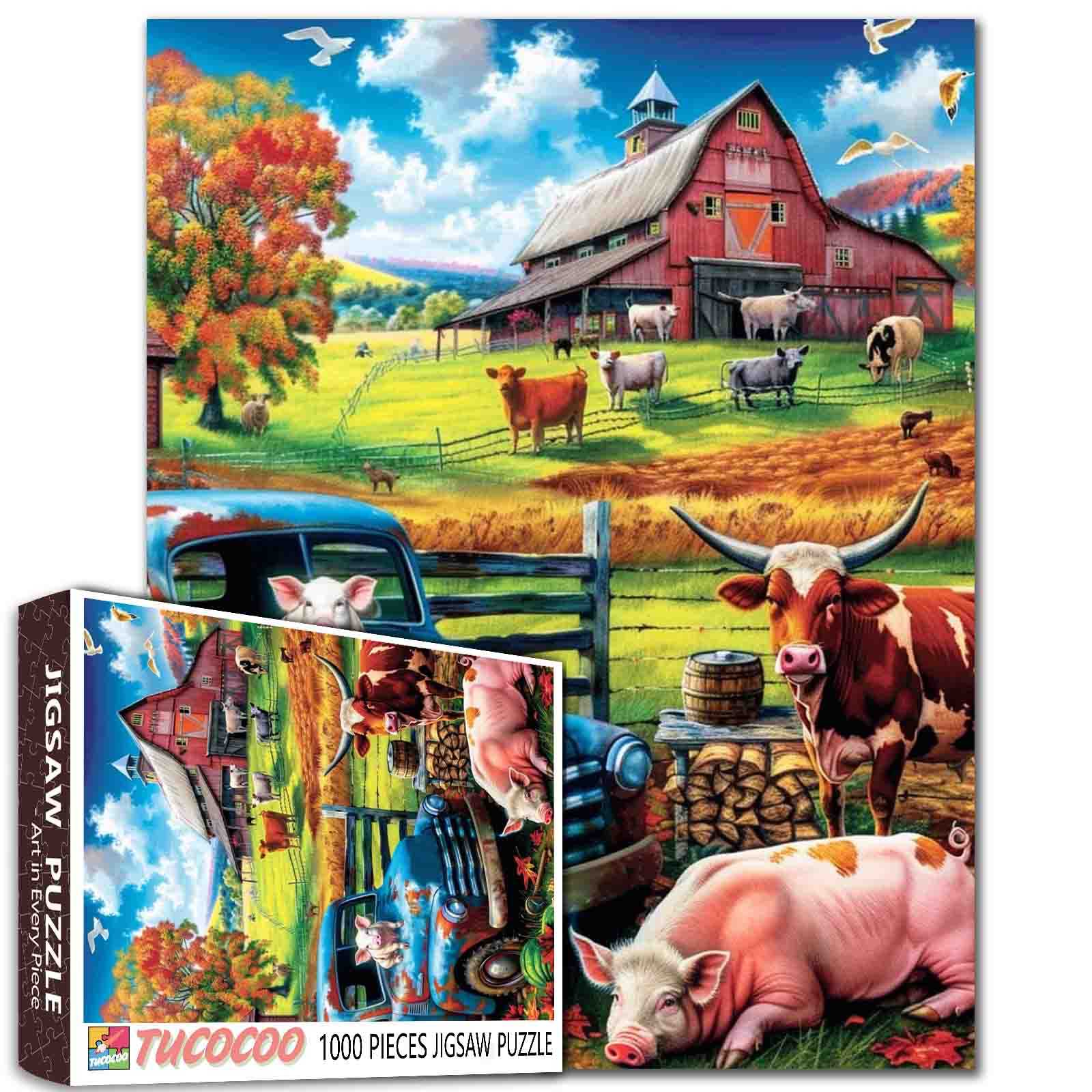 tucocoo-farmhouse-with-animals-puzzle-1000-teile-bauernhof image 1