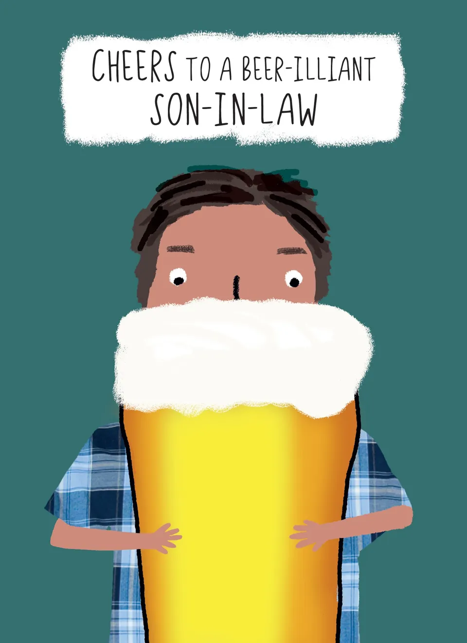 otter-house-family-circle-karte-schwiegersohn-bier image 1