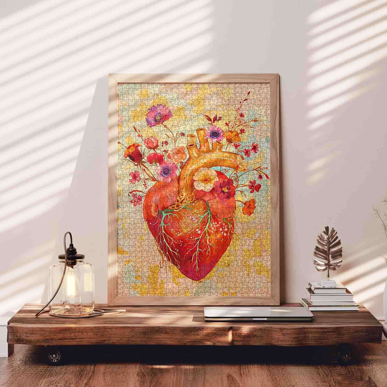 tucocoo-jigsaw-blooming-heart-puzzle-1000-teile-herz-blumen image 3