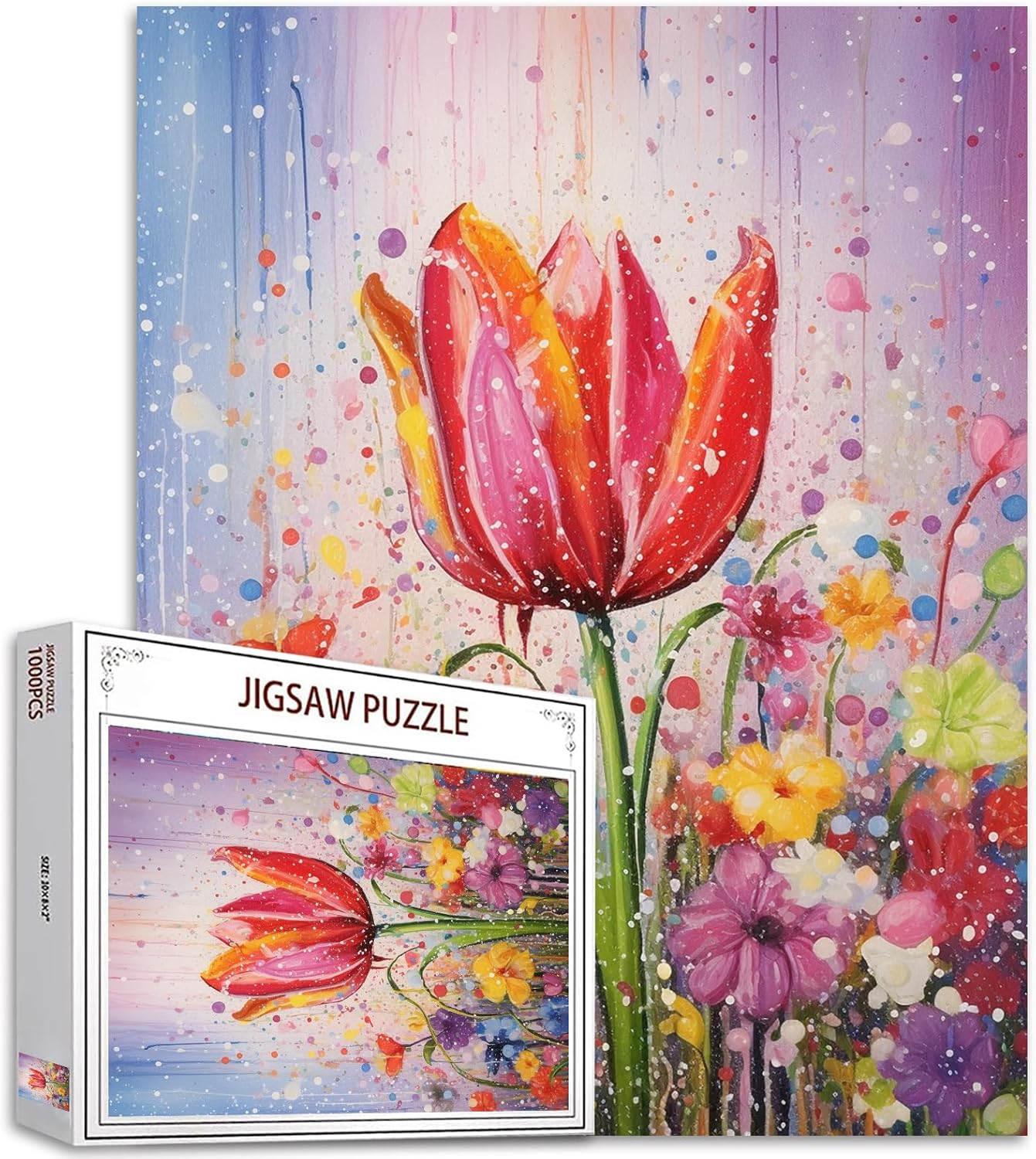 tucocoo-jigsaw-tulip-flower-puzzle-1000-teile-blumen-fr-hling image 1