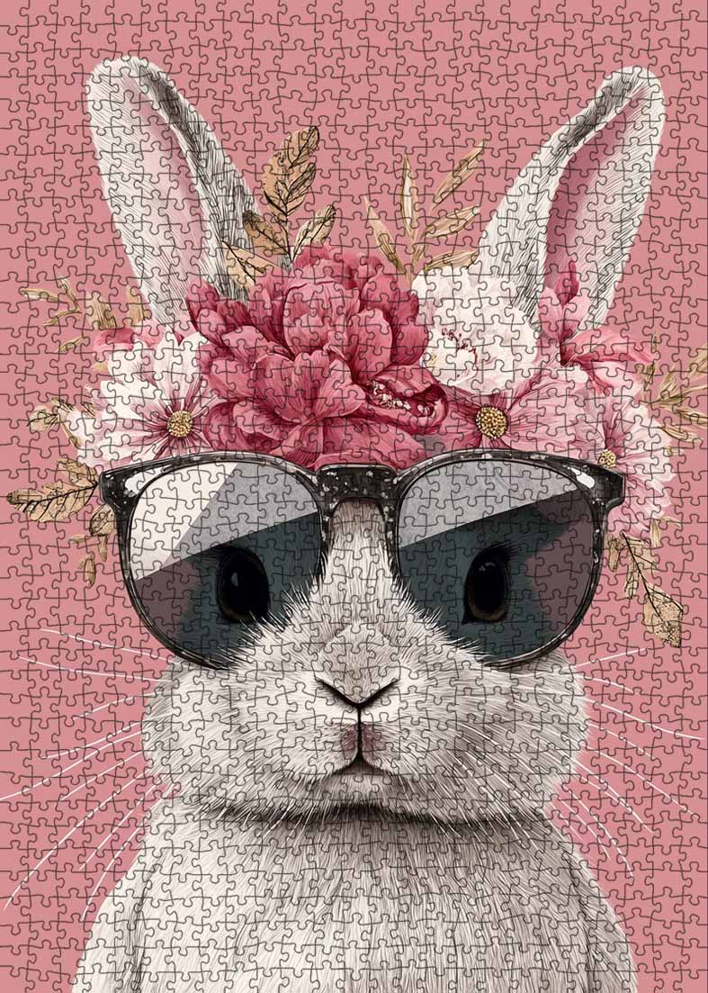 tucocoo-stylish-bunny-puzzle-1000-teile-hase-motiv image 2