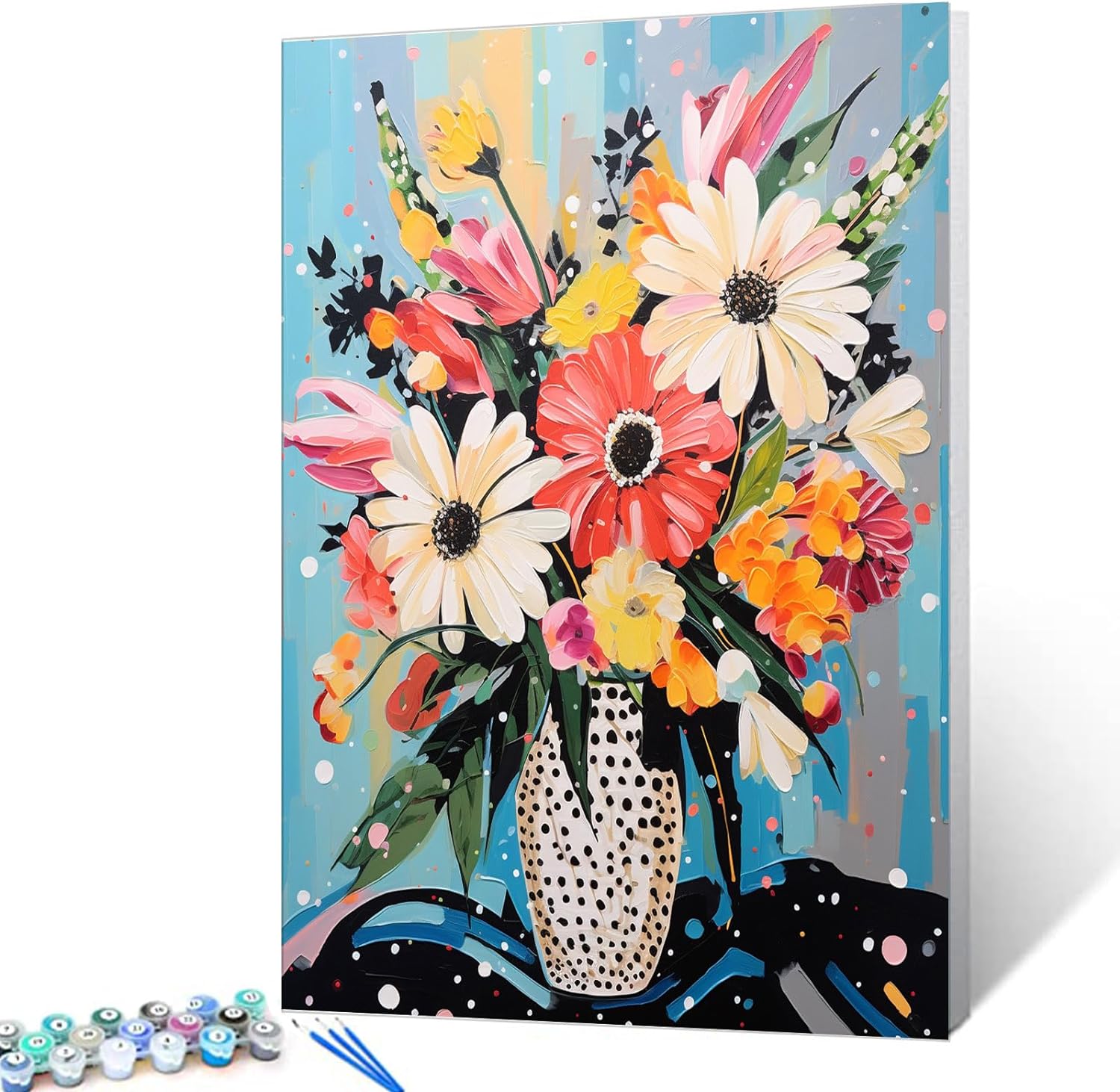 tucocoo-paint-by-numbers-blumen-in-vase-malen-nach-zahlen-40x50 image 1