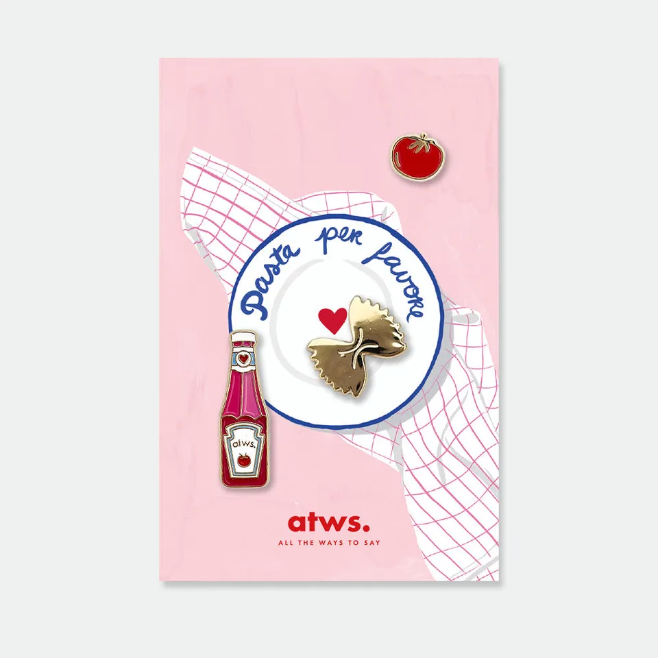 all-the-ways-to-say-tomato-sauce-pins-3er-set-emaille image 1