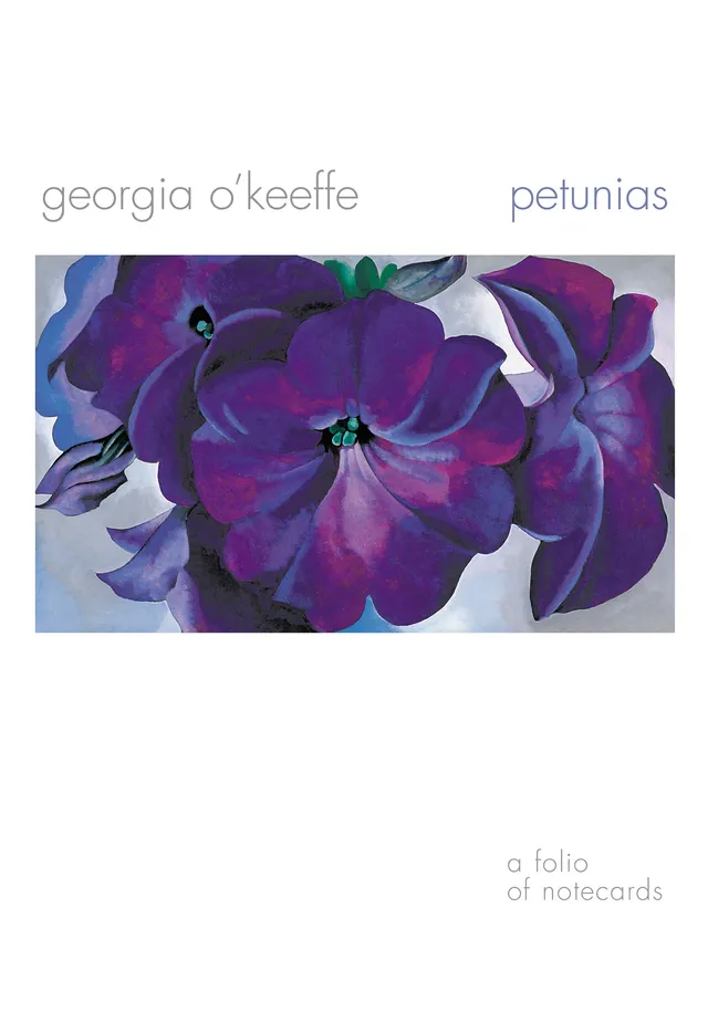pomegranate-georgia-o-keeffe-petunias-gru-karten-10er-folio image 1