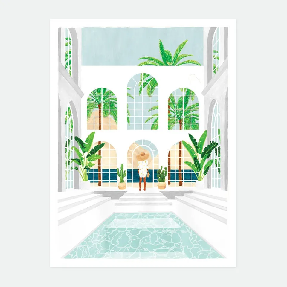 all-the-ways-to-say-white-house-poster-pool-villa-m-29-7x39-7 image 1