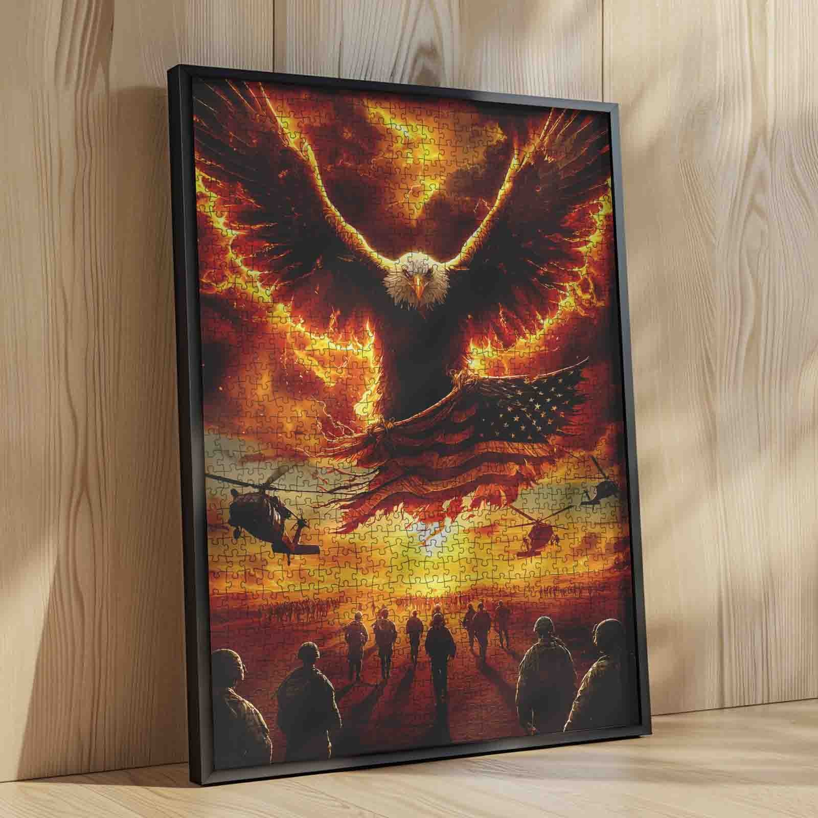 tucocoo-flaming-eagle-puzzle-1000-teile-adler-patriotik image 4