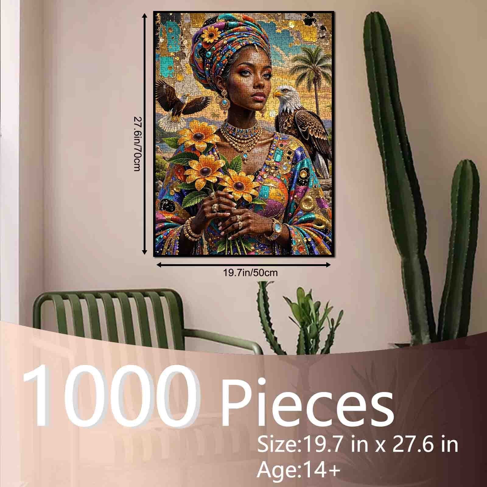 tucocoo-african-queen-with-eagles-puzzle-1000-teile-portrait image 5