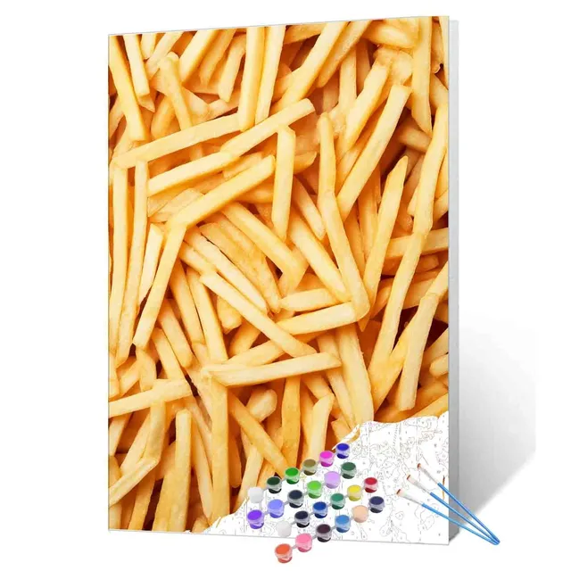 tucocoo-french-fries-delight-malen-nach-zahlen-pommes-16x20 image 1