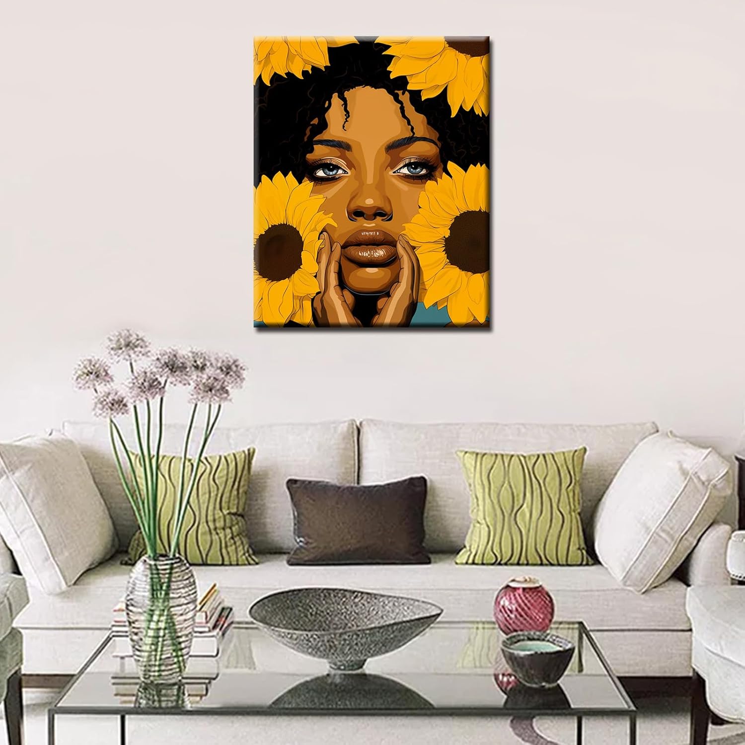 tucocoo-african-american-sunflowers-malen-nach-zahlen-40x50 image 3