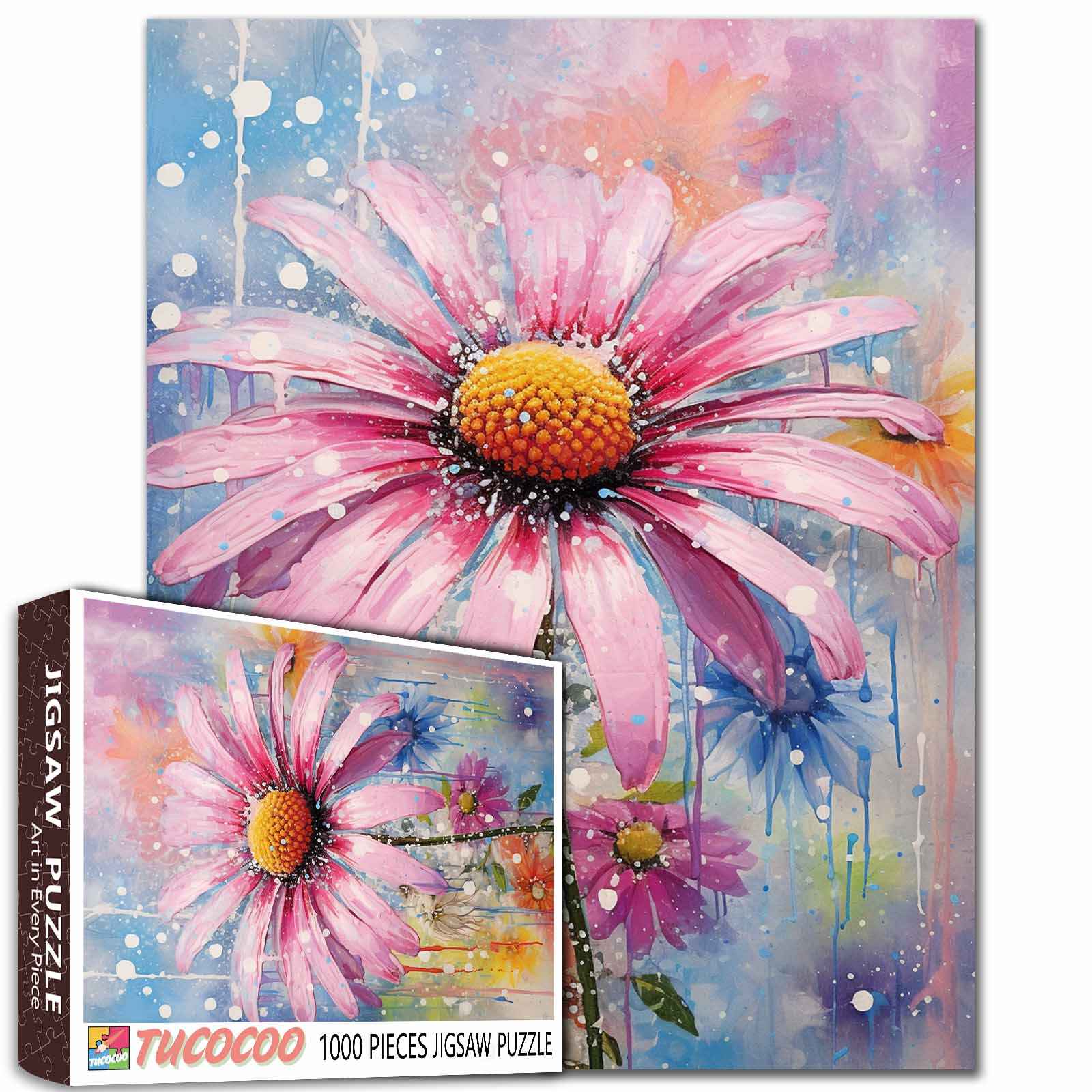 tucocoo-echinacea-flowers-art-puzzle-1000-teile-blumen image 1